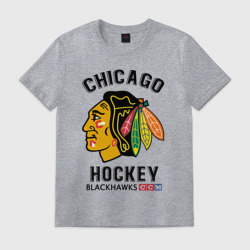 Мужская футболка хлопок Chicago Blackhawks NHL