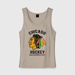 Женская майка хлопок Chicago Blackhawks NHL