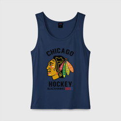 Женская майка хлопок Chicago Blackhawks NHL