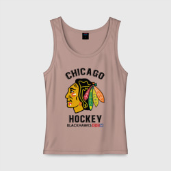 Женская майка хлопок Chicago Blackhawks NHL