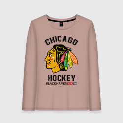 Женский лонгслив хлопок Chicago Blackhawks NHL