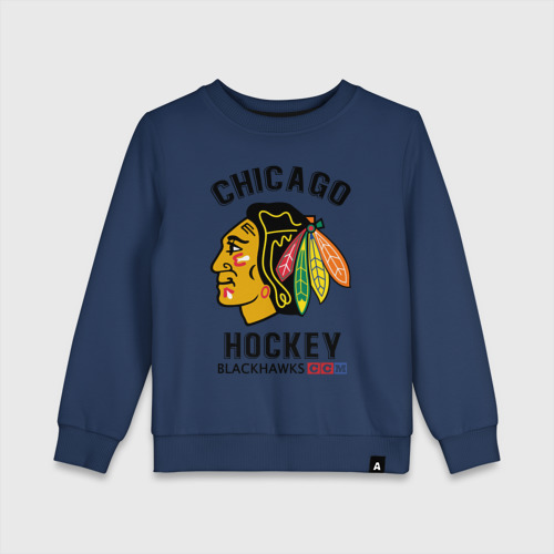 Детский свитшот хлопок Chicago Blackhawks NHL, цвет темно-синий