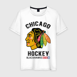 Chicago Blackhawks NHL – Мужская футболка хлопок с принтом купить со скидкой в -20%