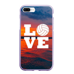 Чехол для iPhone 7Plus/8 Plus матовый Love volleyball