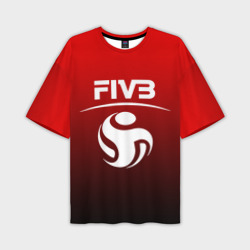 Мужская футболка oversize 3D FIVB волейбол