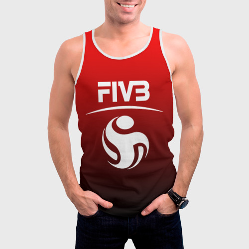 Мужская майка 3D FIVB волейбол, цвет 3D печать - фото 3