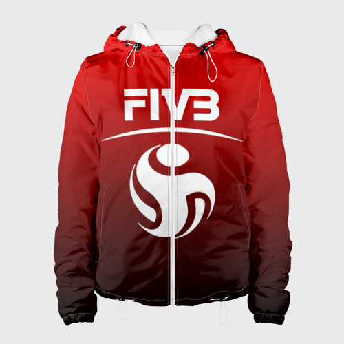 Женская куртка 3D FIVB волейбол, цвет белый