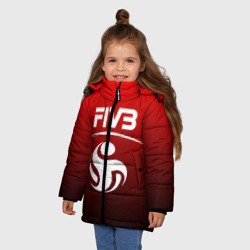 Зимняя куртка для девочек 3D FIVB ВОЛЕЙБОЛ - фото 2