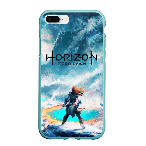 Чехол для iPhone 7Plus/8 Plus матовый Horizon Zero Dawn, цвет мятный