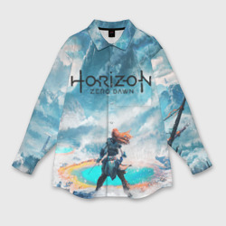 Мужская рубашка oversize 3D Horizon Zero Dawn
