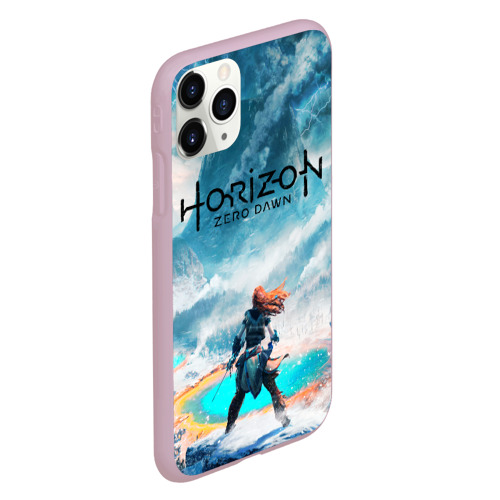 Чехол для iPhone 11 Pro матовый Horizon Zero Dawn, цвет розовый - фото 3