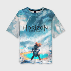 Женская футболка oversize 3D Horizon Zero Dawn