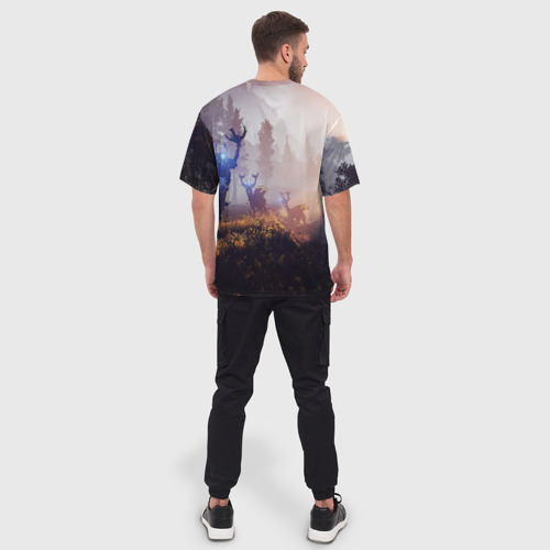Мужская футболка oversize 3D Horizon Zero Dawn, цвет 3D печать - фото 4