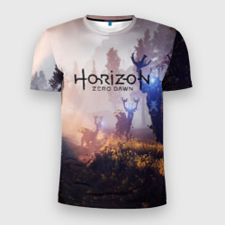 Мужская футболка 3D Slim Horizon Zero Dawn