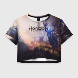 Женская футболка Crop-top 3D Horizon Zero Dawn