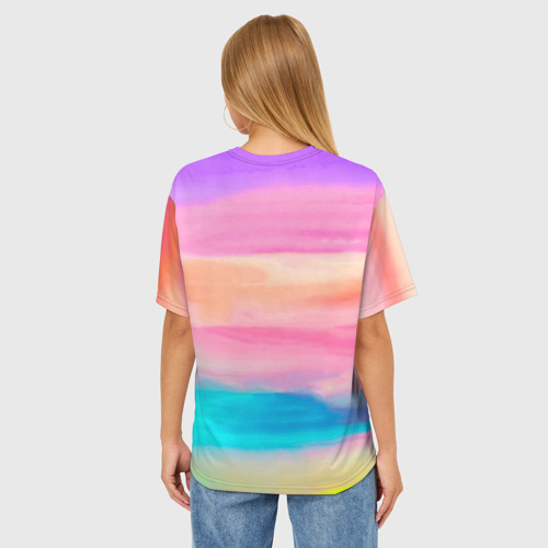 Женская футболка oversize 3D Ульяна, цвет 3D печать - фото 4