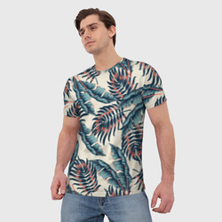 Мужская футболка 3D Тихие тропики - фото 2