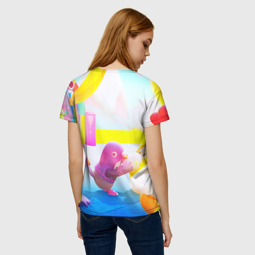 Женская футболка 3D Fall gays фолл гайс, цвет 3D печать - фото 4