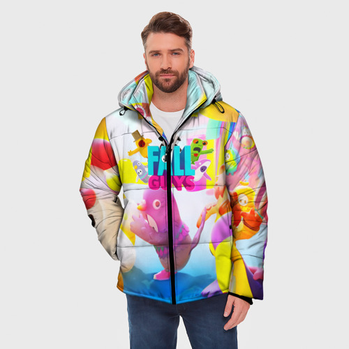 Мужская зимняя куртка 3D Fall gays фолл гайс, цвет светло-серый - фото 3