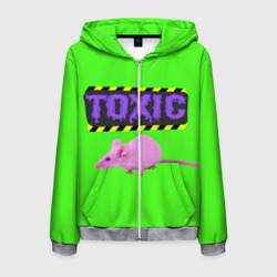 Мужская толстовка 3D на молнии Toxic