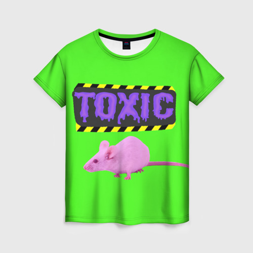 Женская футболка 3D Toxic, цвет 3D печать