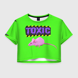 Женская футболка Crop-top 3D Toxic