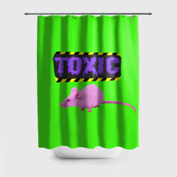 Штора 3D для ванной Toxic