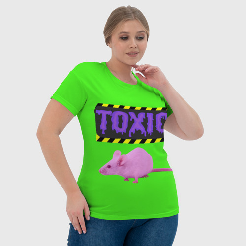 Женская футболка 3D Toxic, цвет 3D печать - фото 6