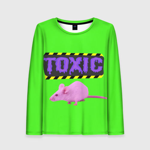 Женский лонгслив 3D Toxic, цвет 3D печать