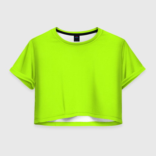 Женская футболка Crop-top 3D Acid, цвет 3D печать