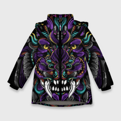 Зимняя куртка для девочек 3D Царь Зверей