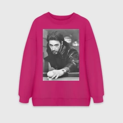 Женский свитшот oversize без начеса хлопок Аль Пачино