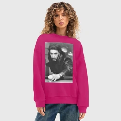 Женский свитшот oversize без начеса хлопок Аль Пачино - фото 2