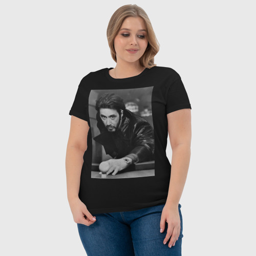 Женская футболка хлопок с принтом Аль Пачино, фото #4