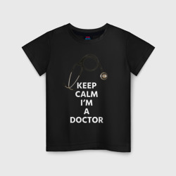 Детская футболка хлопок Keep calm I'm a Doctor