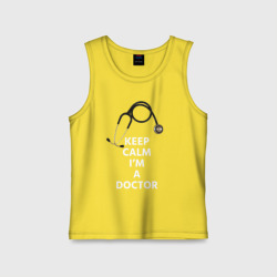 Детская майка хлопок Keep calm I'm a Doctor