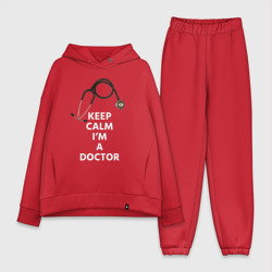 Женский костюм хлопок Oversize Keep calm I'm a Doctor