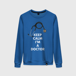 Женский свитшот хлопок Keep calm I'm a Doctor