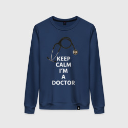 Женский свитшот хлопок Keep calm I'm a Doctor