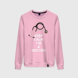 Женский свитшот хлопок Keep calm I'm a Doctor