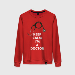 Женский свитшот хлопок Keep calm I'm a Doctor