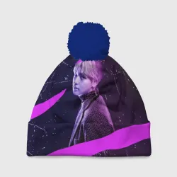 Шапка 3D c помпоном BTS