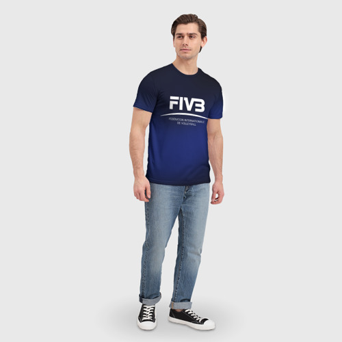 Мужская футболка 3D FIVB Volleyball, цвет 3D печать - фото 5