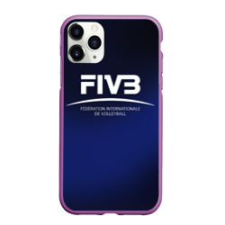 Чехол для iPhone 11 Pro Max матовый FIVB Volleyball