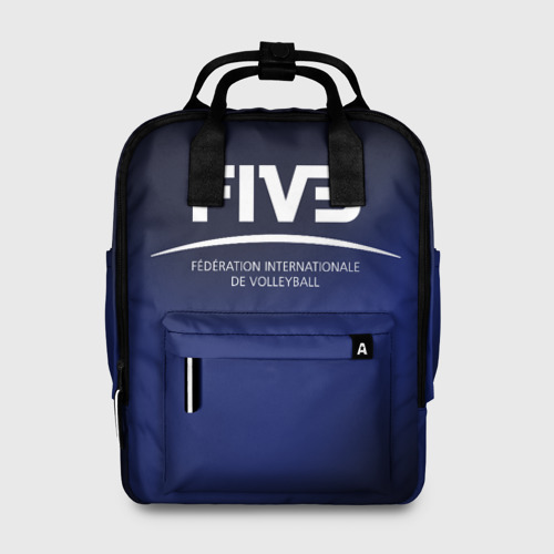Женский рюкзак 3D с принтом FIVB Volleyball, вид спереди #2