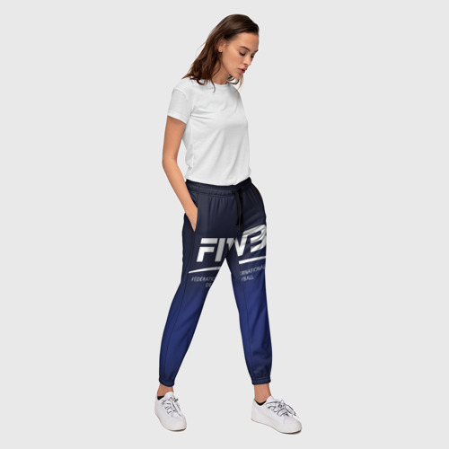 Женские брюки 3D с принтом FIVB Volleyball, вид сбоку #3
