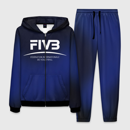 Мужской 3D костюм с принтом FIVB Volleyball, вид спереди #2