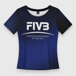 Женская футболка 3D Slim FIVB Volleyball