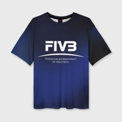 Женская футболка oversize 3D FIVB Volleyball