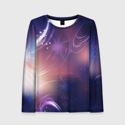 Женский лонгслив 3D Абстракция